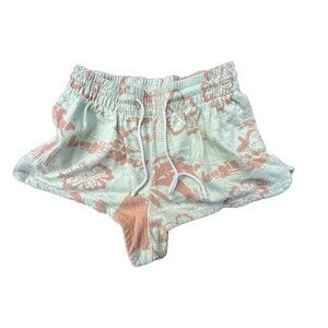 Urban Outfitters Out From Under Women’s Green/Orange Floral Boogie Shorts Medium